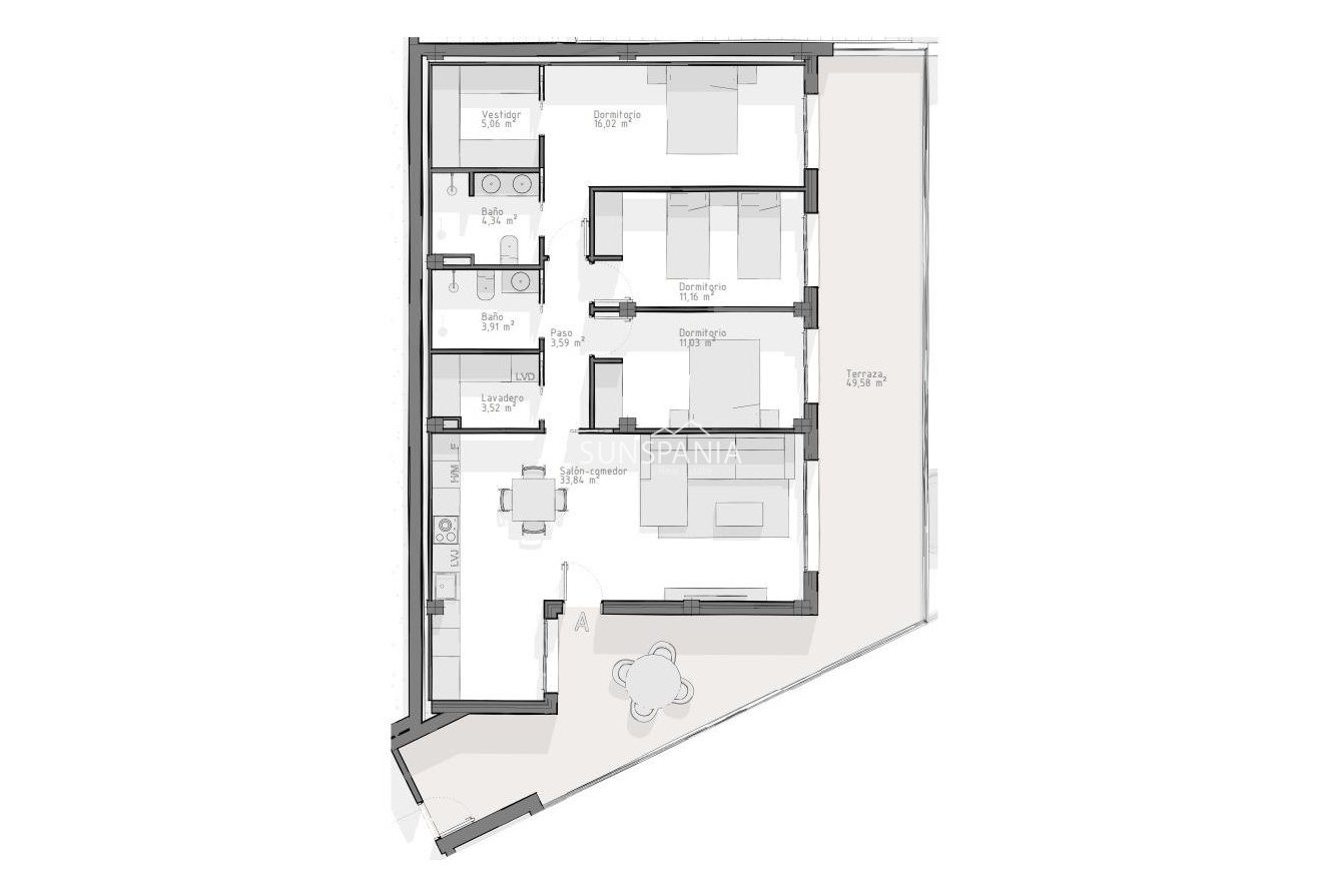 Obra nueva - Piso -
Aguilas - Playa del Hornillo