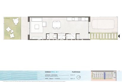 Obra nueva - Adosado -
Pilar de la Horadada - pueblo