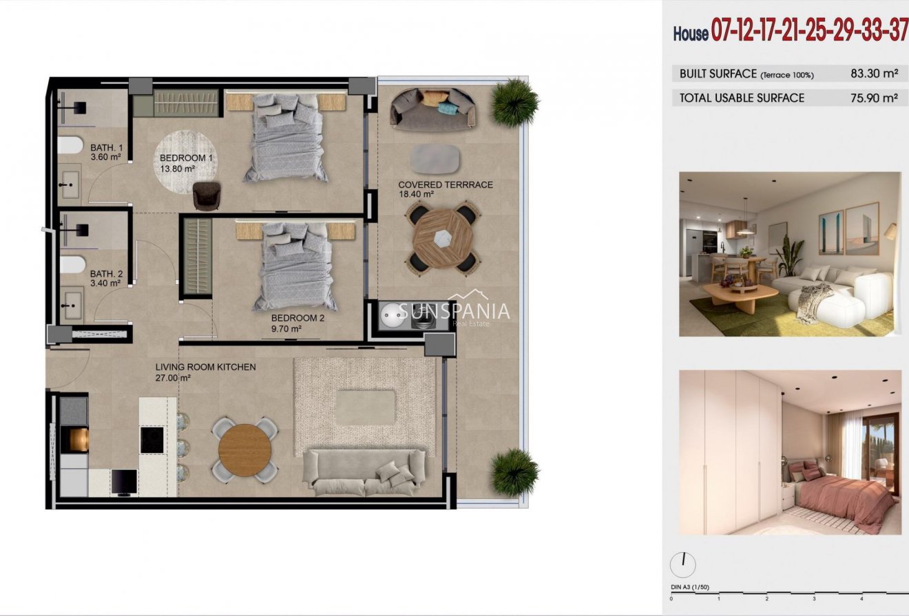 Nouvelle construction - Appartement -
Guardamar del Segura - Puerto