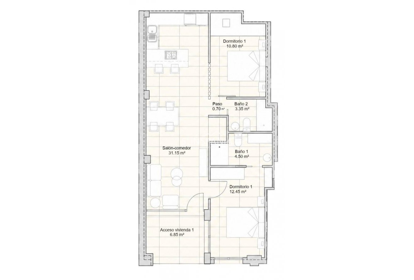 Obra nueva - Piso -
San Javier - pueblo