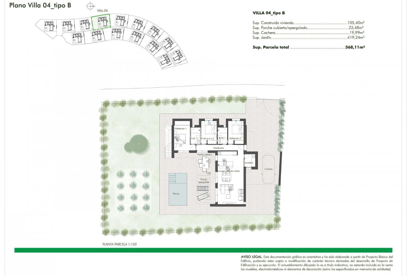 Obra nueva - Chalet -
Fuente Álamo - Hacienda del Alamo