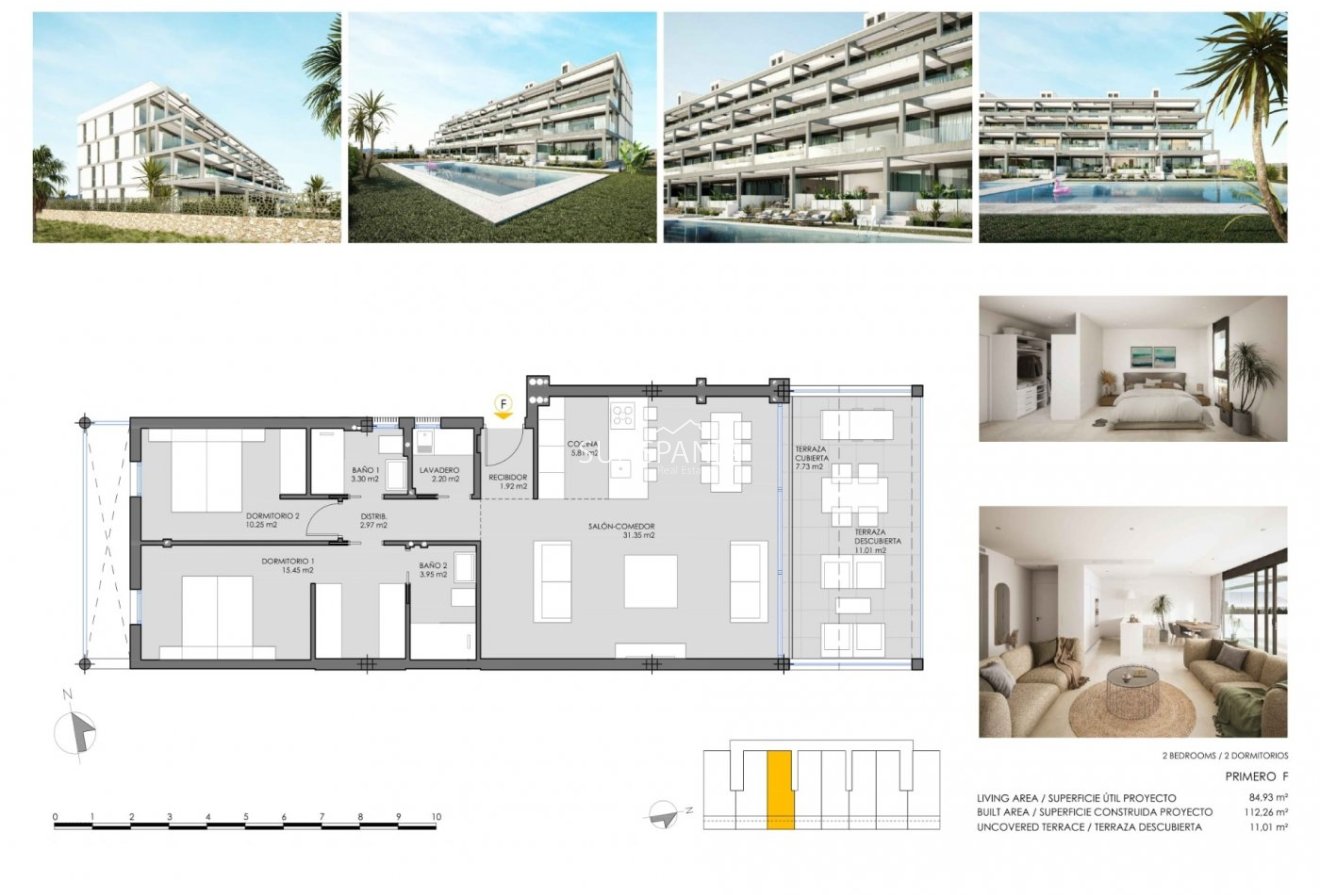 Obra nueva - Apartamento / piso -
Cartagena - Mar De Cristal