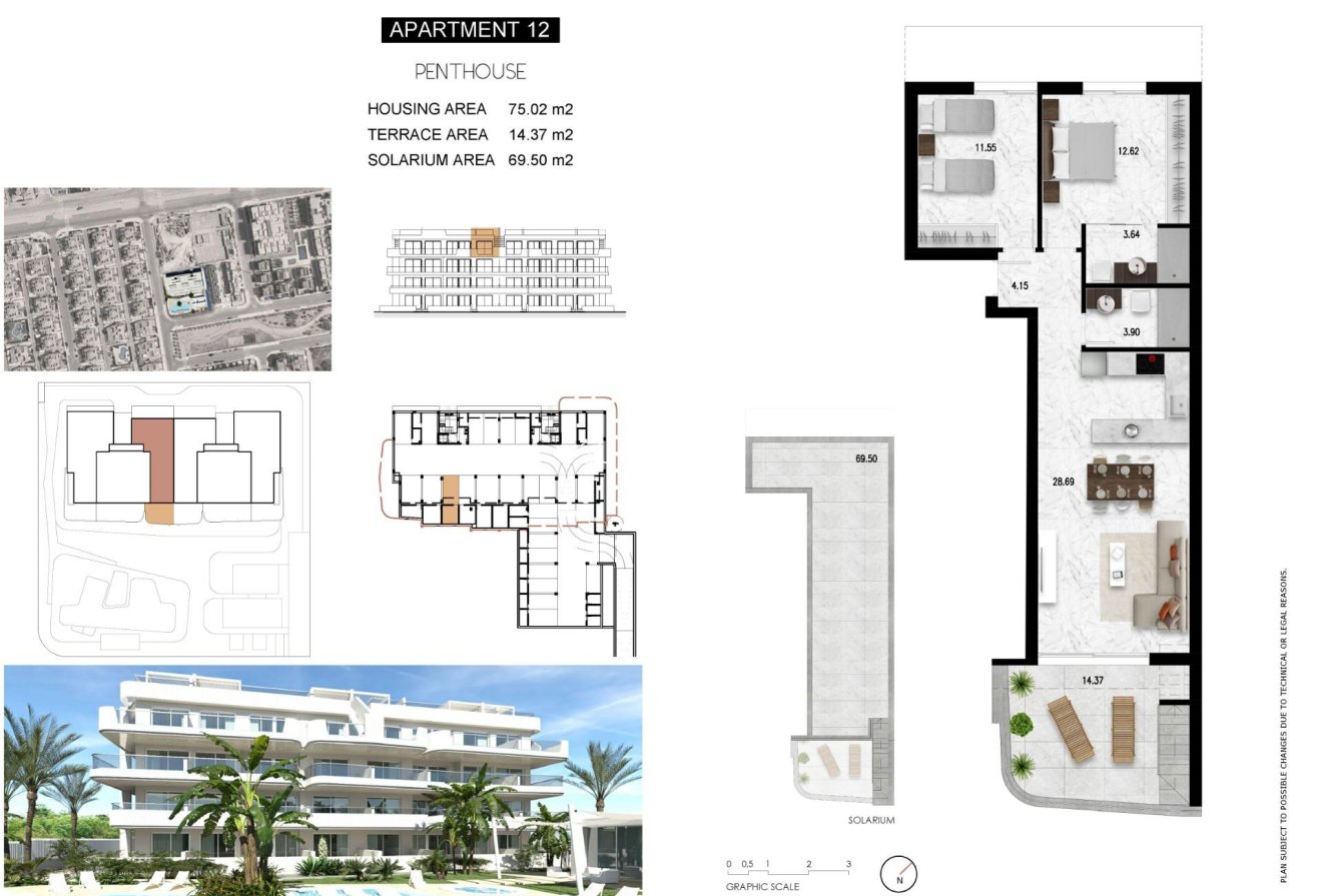 Obra nueva - Apartamento / piso -
Orihuela Costa - Lomas de Cabo Roig