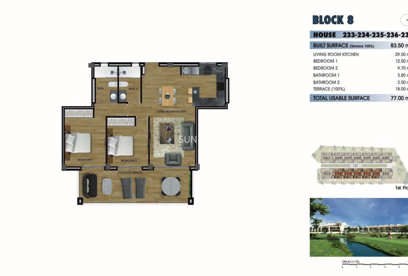 Obra nueva - Apartamento / piso -
Los Alcazares - Serena Golf