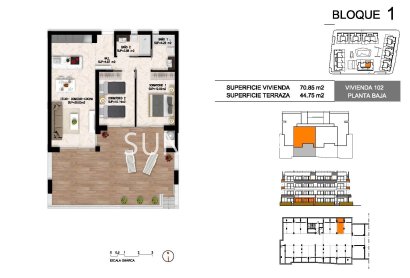 New Build - Apartment / flat -
Orihuela Costa - Los Altos