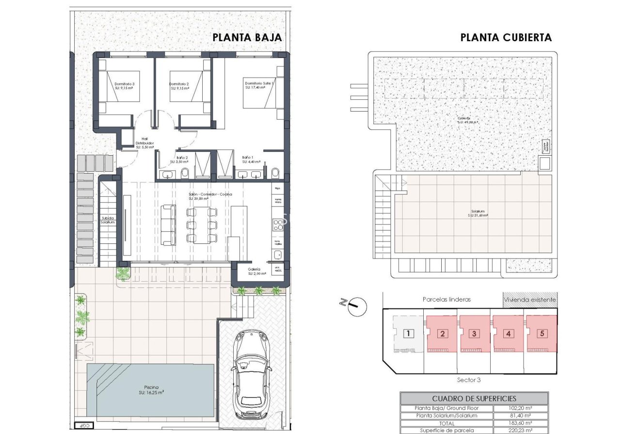 Obra nueva - Chalet -
Dolores - polideportivo