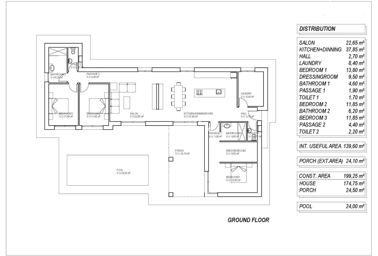 Obra nueva - Chalet -
Pinoso - Campo