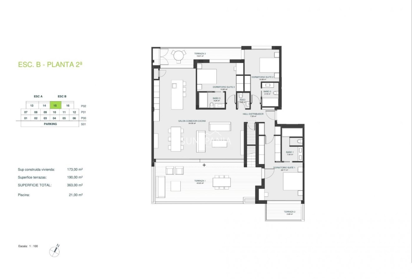 Obra nueva - Penthouse Penthouse -
Orihuela - Las Colinas Golf