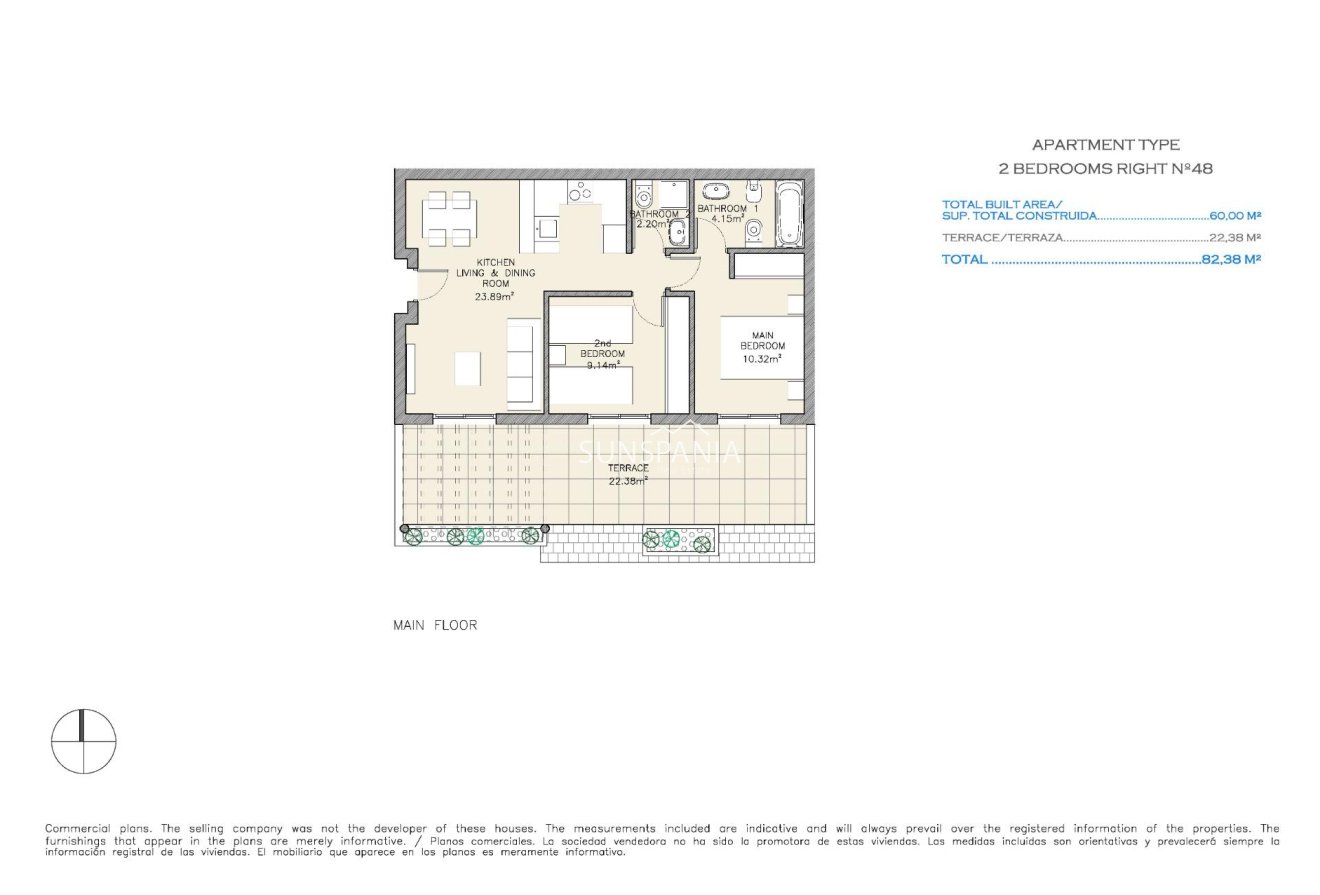 New Build - Apartment -
Aguilas - Collados