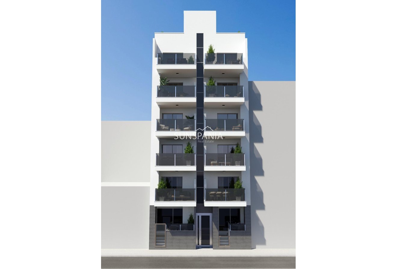 Obra nueva - Apartamento / piso -
Torrevieja - Playa del Cura