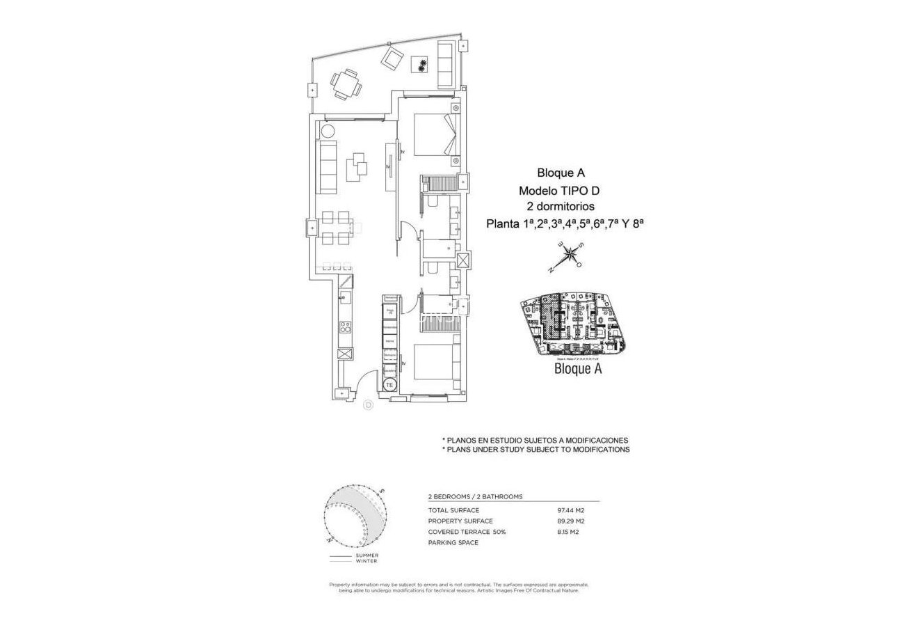 Obra nueva - Apartamento / piso -
La Manga del Mar Menor - 1ª Linea Del Mar Mediterraneo