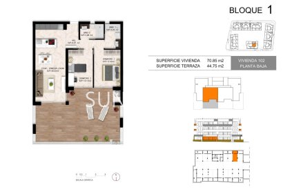 New Build - Apartment / flat -
Orihuela Costa - Los Altos