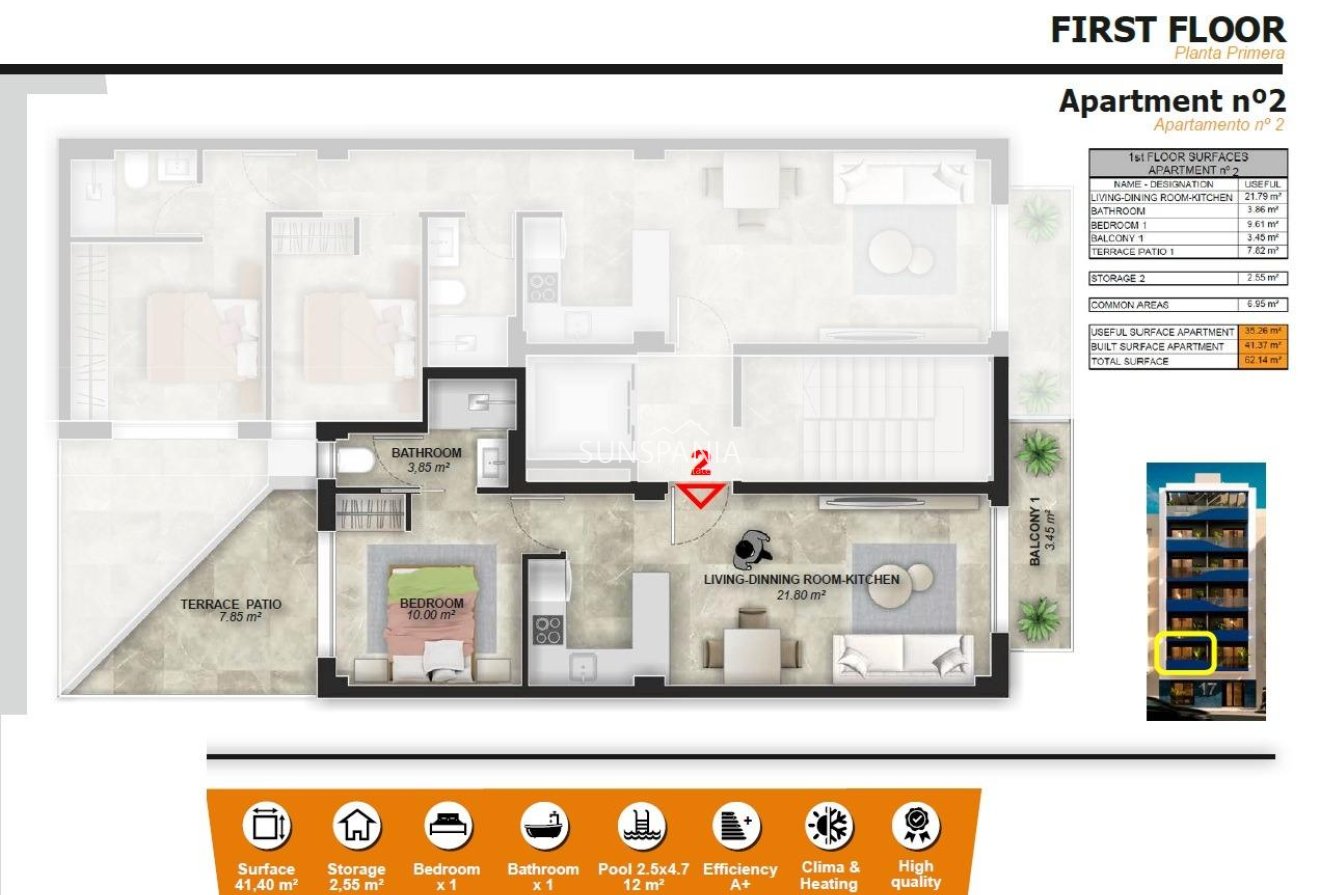 Obra nueva - Piso -
Torrevieja - Playa del Acequión