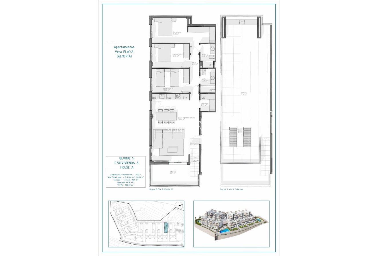 Obra nueva - Ático -
Vera - Pueblo Salinas