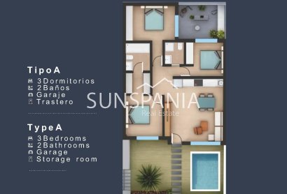 Obra nueva - Ground Floor Bungalow -
San Pedro del Pinatar - Los Pinos