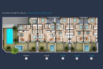 Obra nueva - Ground Floor Bungalow -
San Pedro del Pinatar - Los Pinos