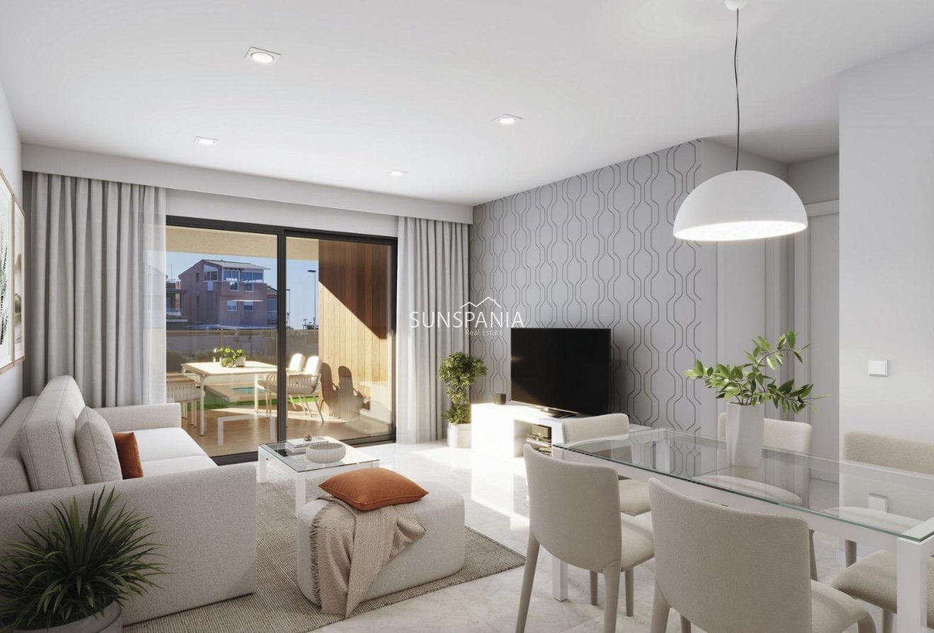 Obra nueva - Piso -
Puerto de Mazarron - Playa Negra