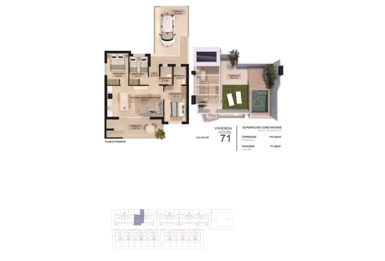 Obra nueva - Piso -
Pilar de la Horadada - La Torre De La Horadada