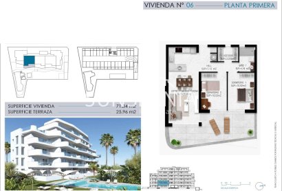 New Build - Apartment -
Pilar de la Horadada - Mil Palmeras