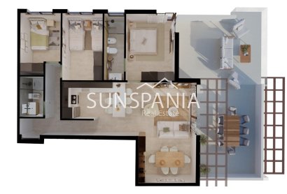 New Build - Apartment -
Vera - Vera Playa