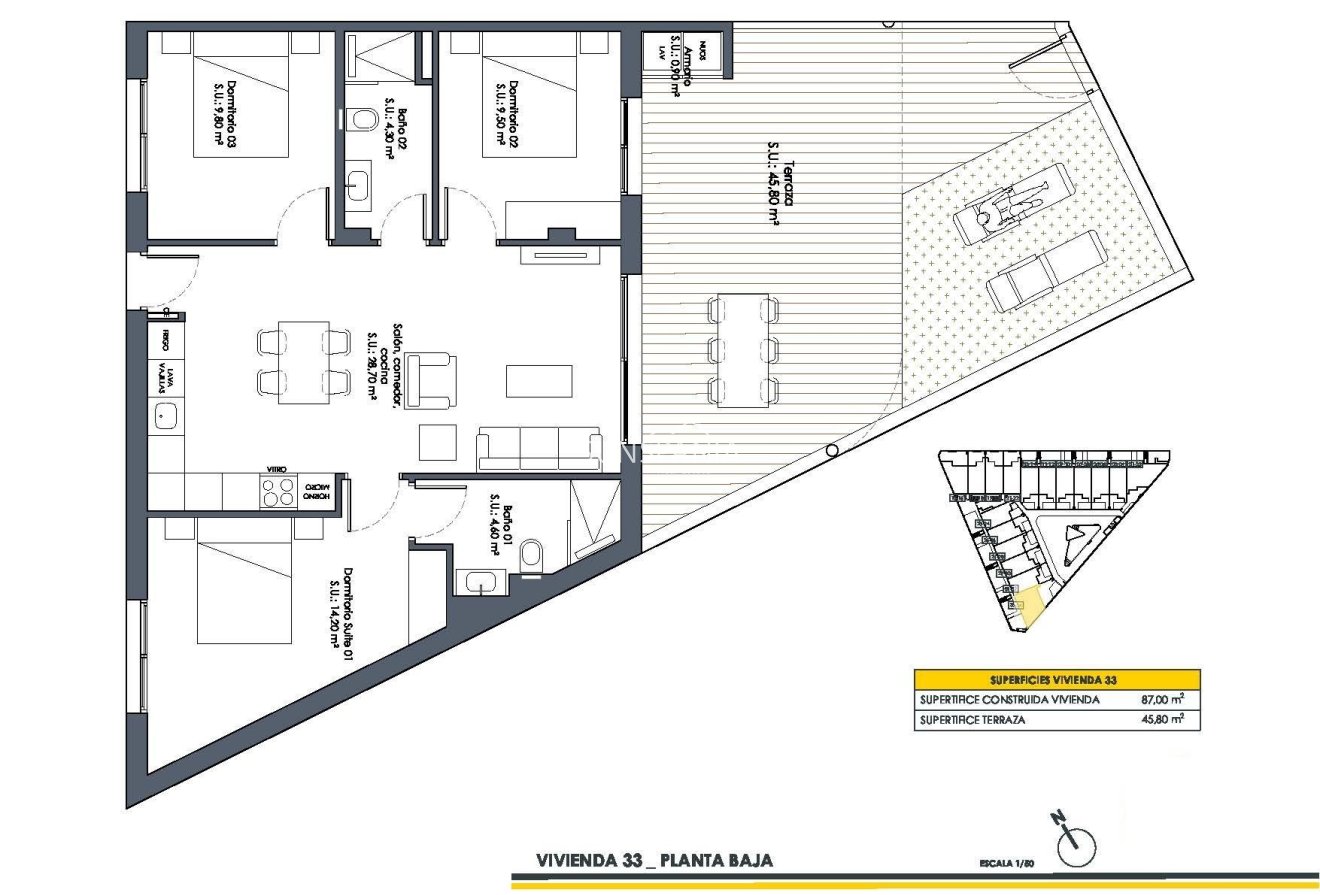 Obra nueva - Piso -
San Fulgencio - Pueblo