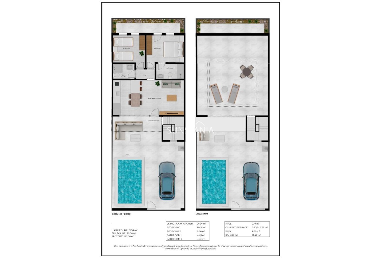 Obra nueva - Adosado -
Fuente Álamo - La Pinilla