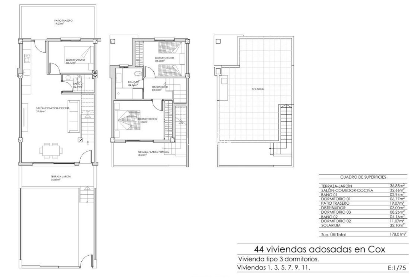 Obra nueva - Adosado -
Cox - San Fernando