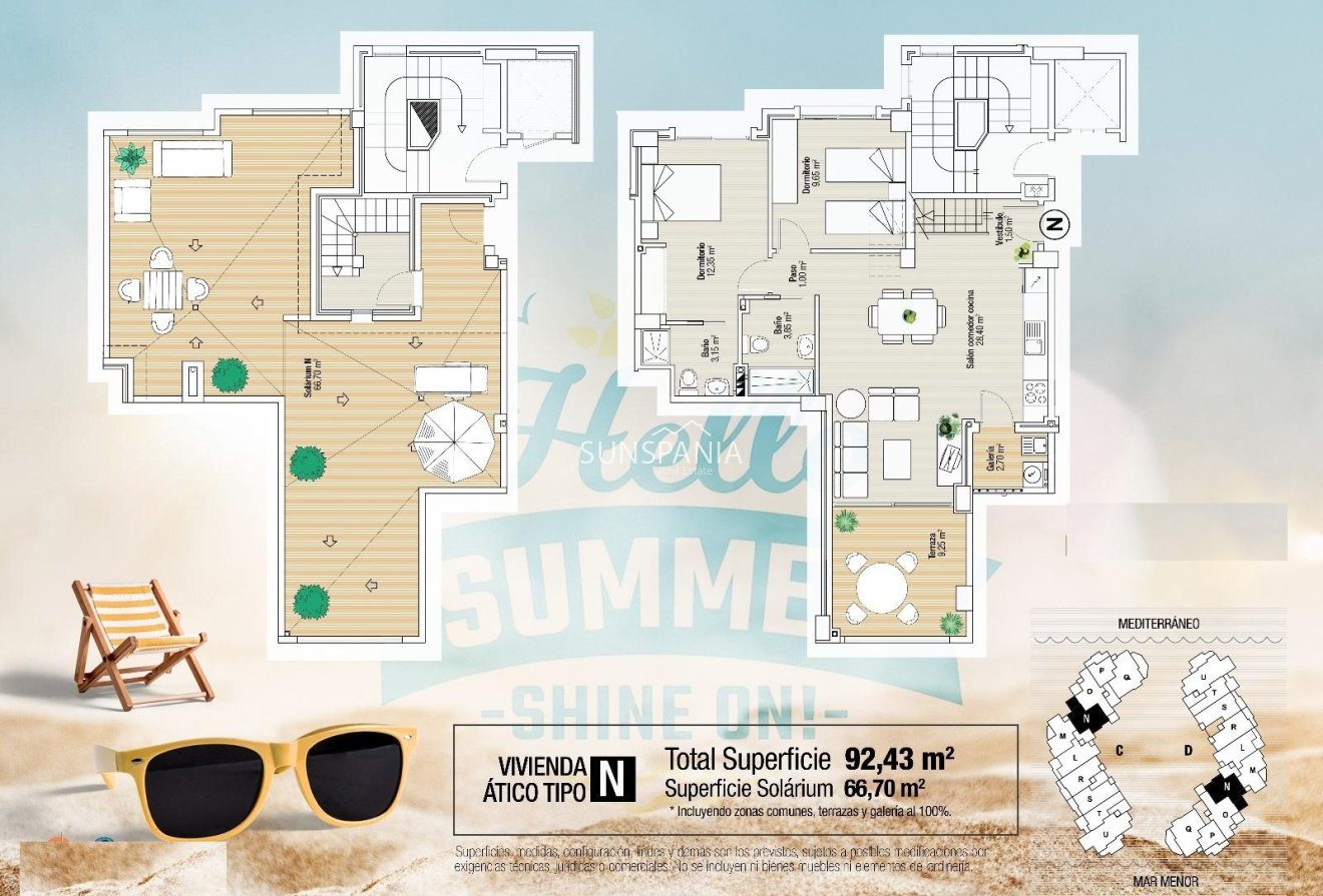 Obra nueva - Ático -
La Manga del Mar Menor - La Manga