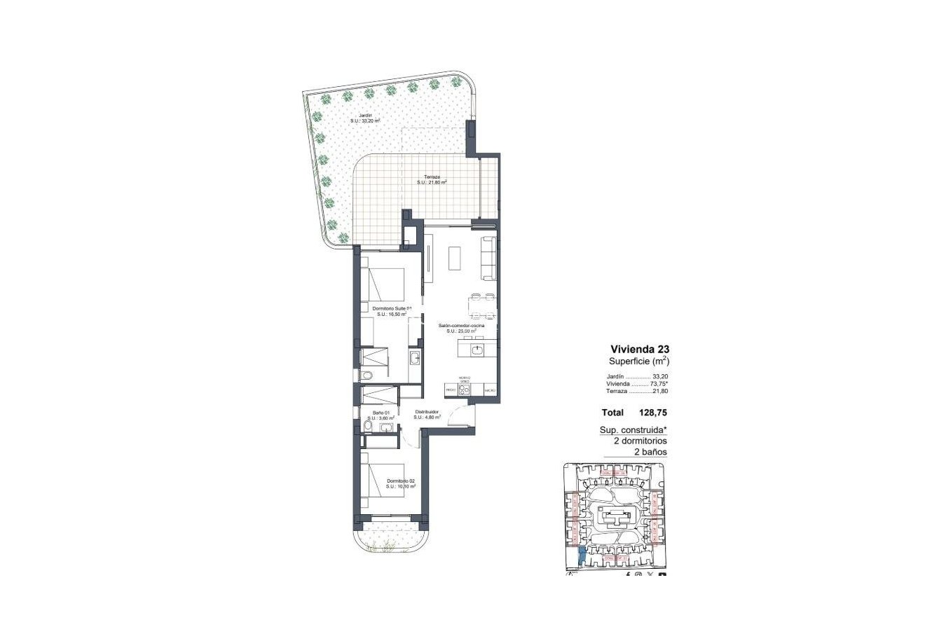 Obra nueva - Piso -
Ciudad Quesada - Lo Marabú