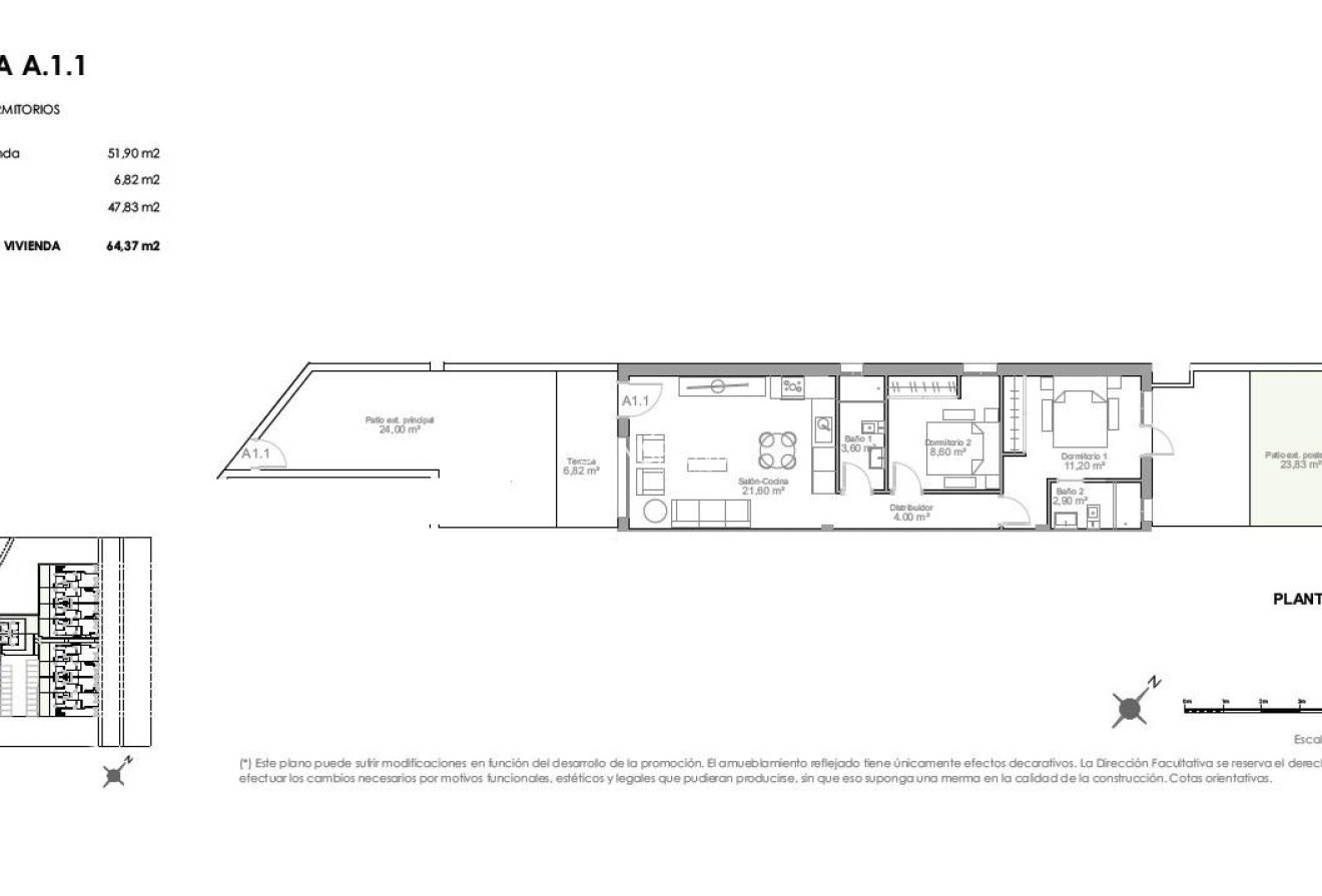 Obra nueva - Ground Floor Bungalow -
Puerto de Mazarron - Playa Negra