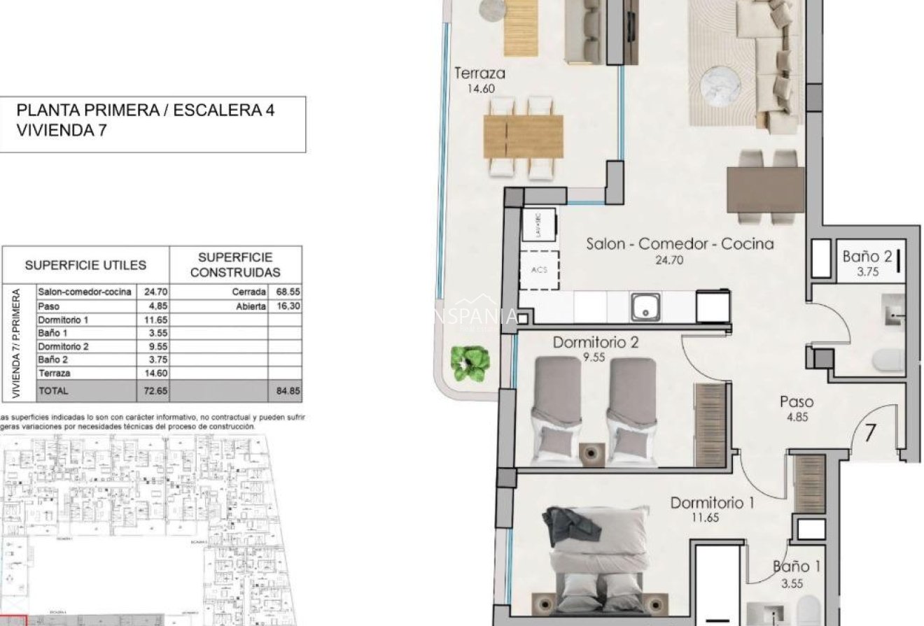 Obra nueva - Piso -
Santa Pola - Estacion de autobuses