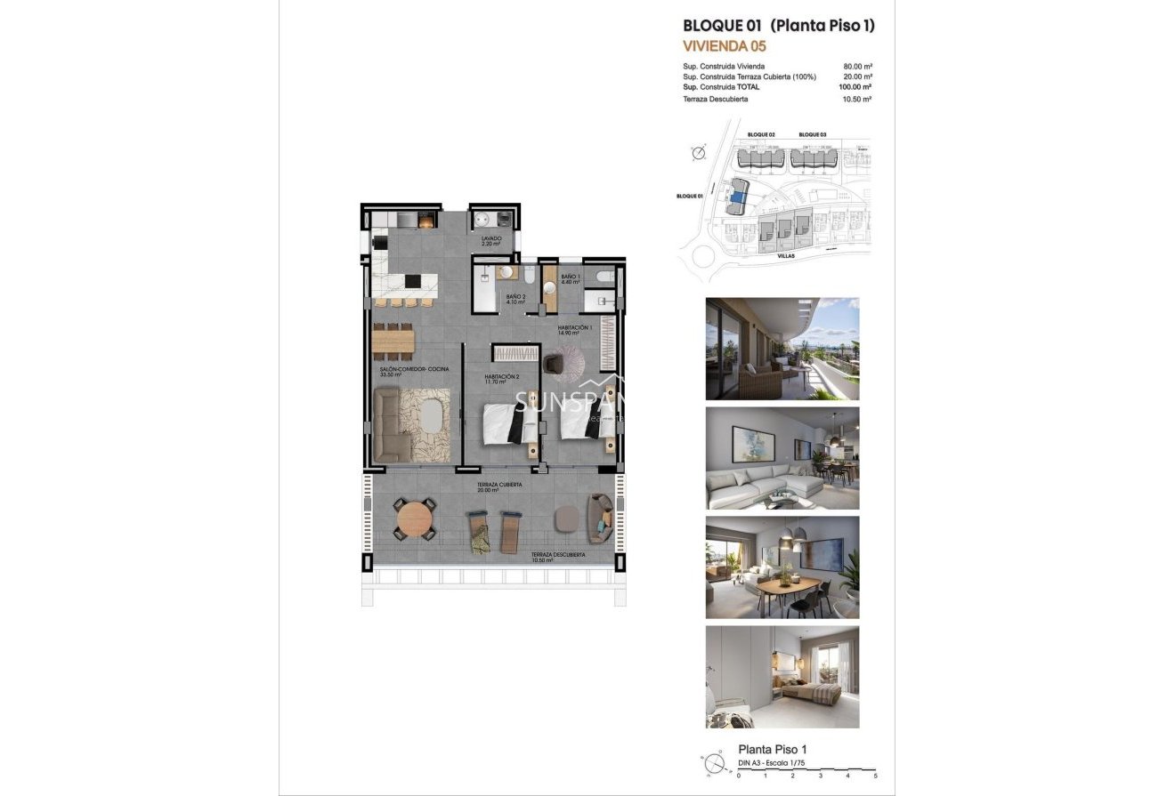 Obra nueva - Piso -
Finestrat - Campana Garden