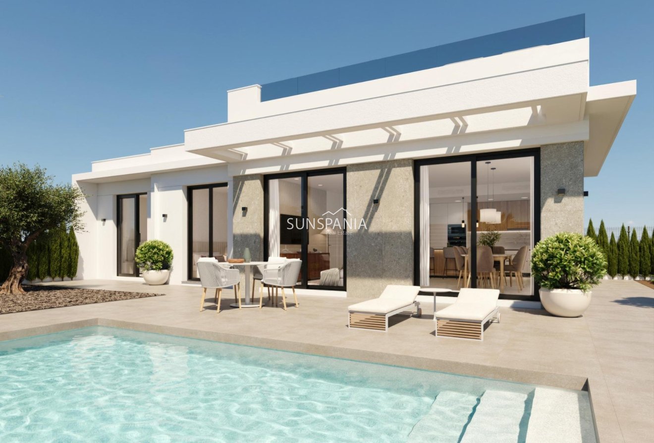 Obra nueva - Chalet -
Fuente Álamo - Hacienda Del Álamo Golf