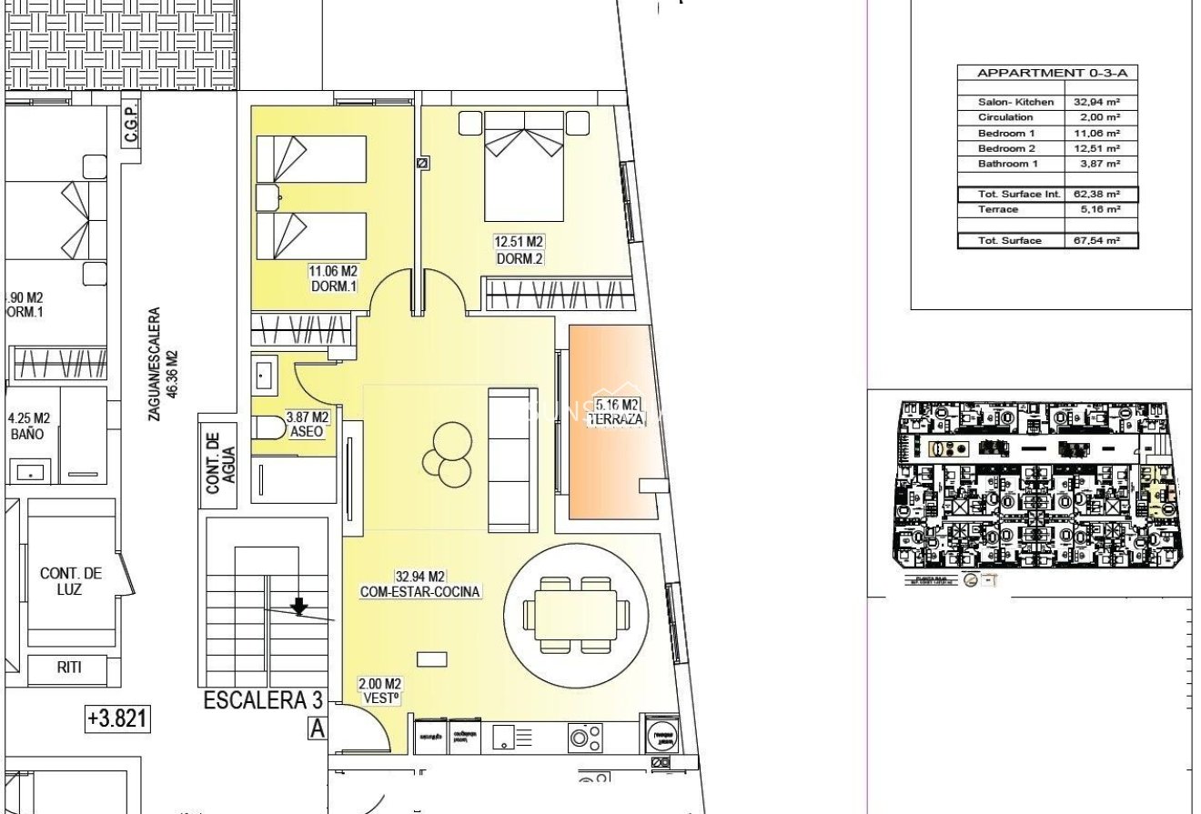 Obra nueva - Piso -
San Miguel de Salinas - Pueblo