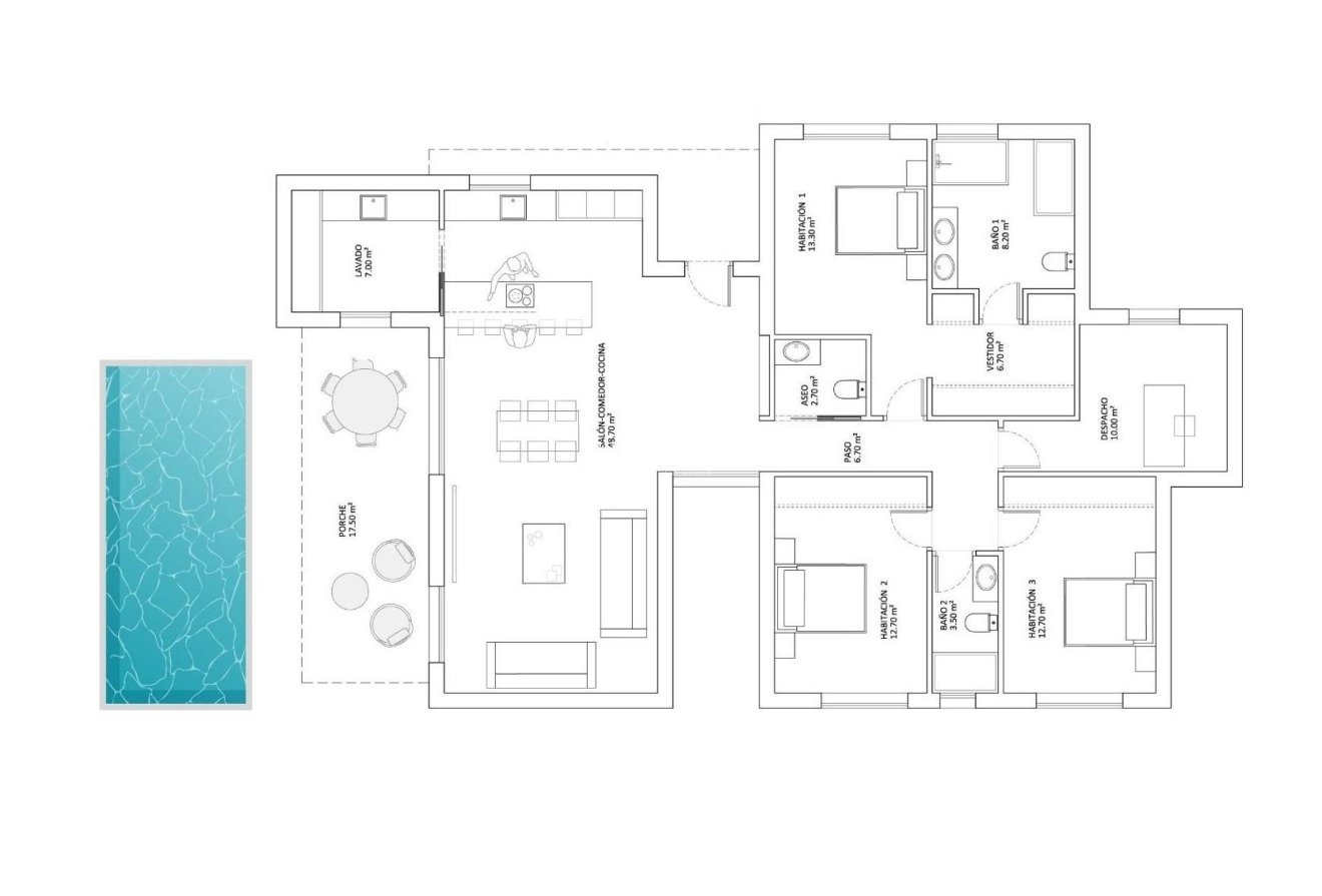 Obra nueva - Chalet -
Monforte del Cid - La Capitana