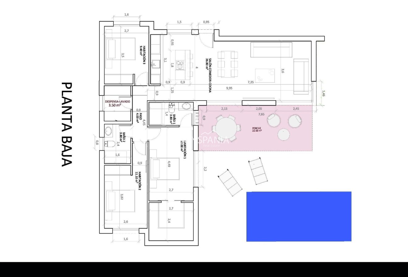 Obra nueva - Chalet -
Monforte del Cid - La Capitana