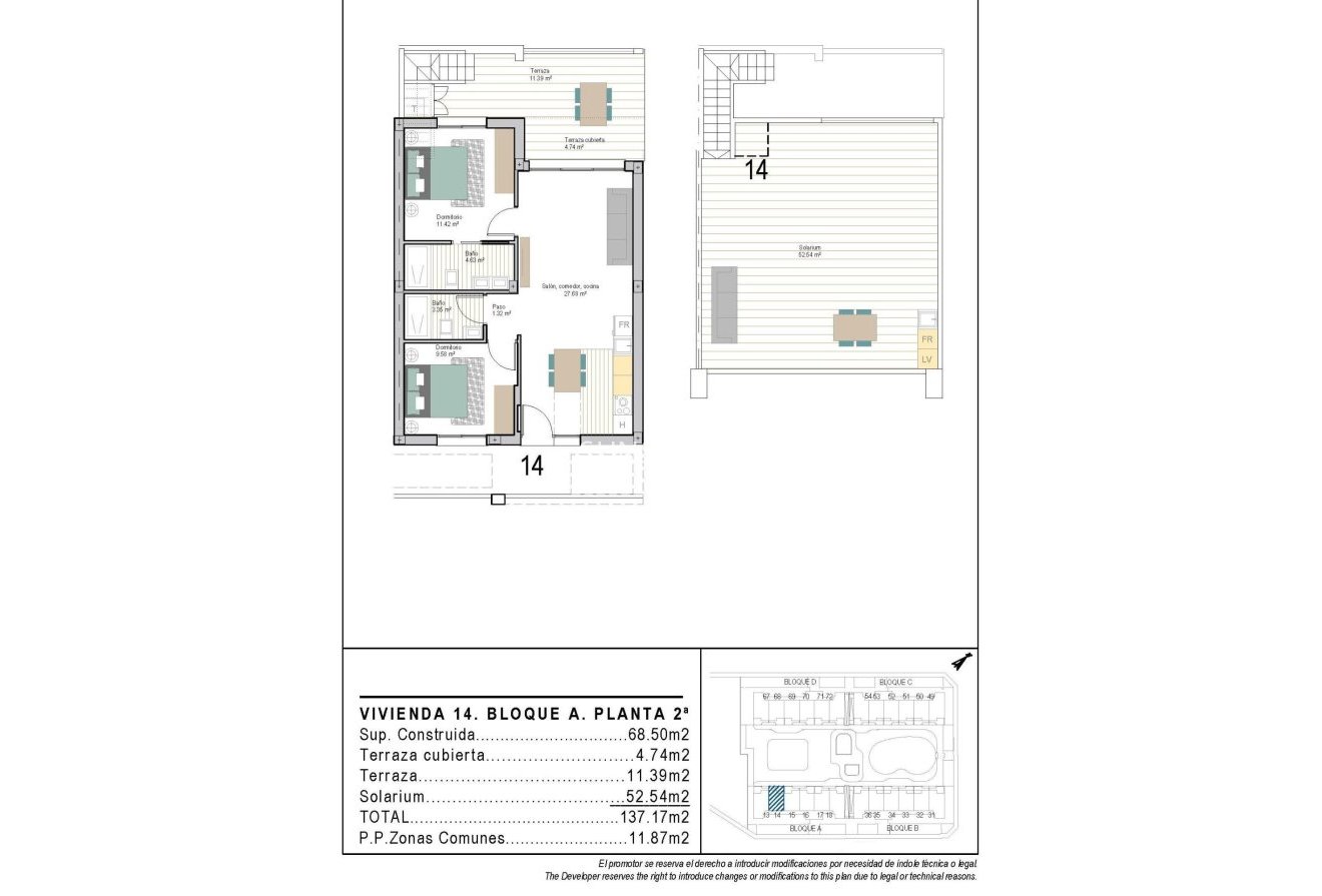 New Build - Penthouse -
Torre Pacheco - San Cayetano