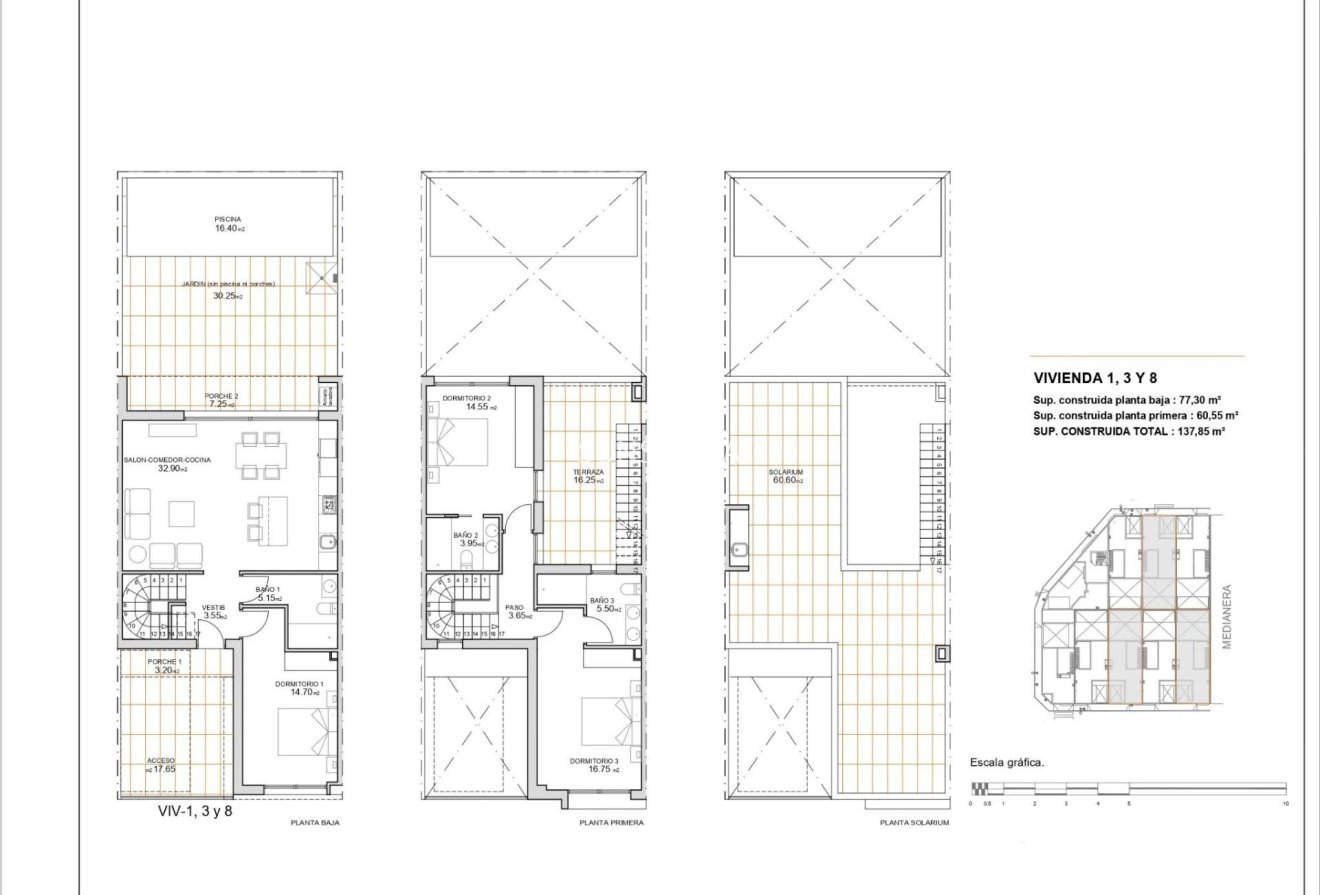 Obra nueva - Adosado -
San Javier - pueblo
