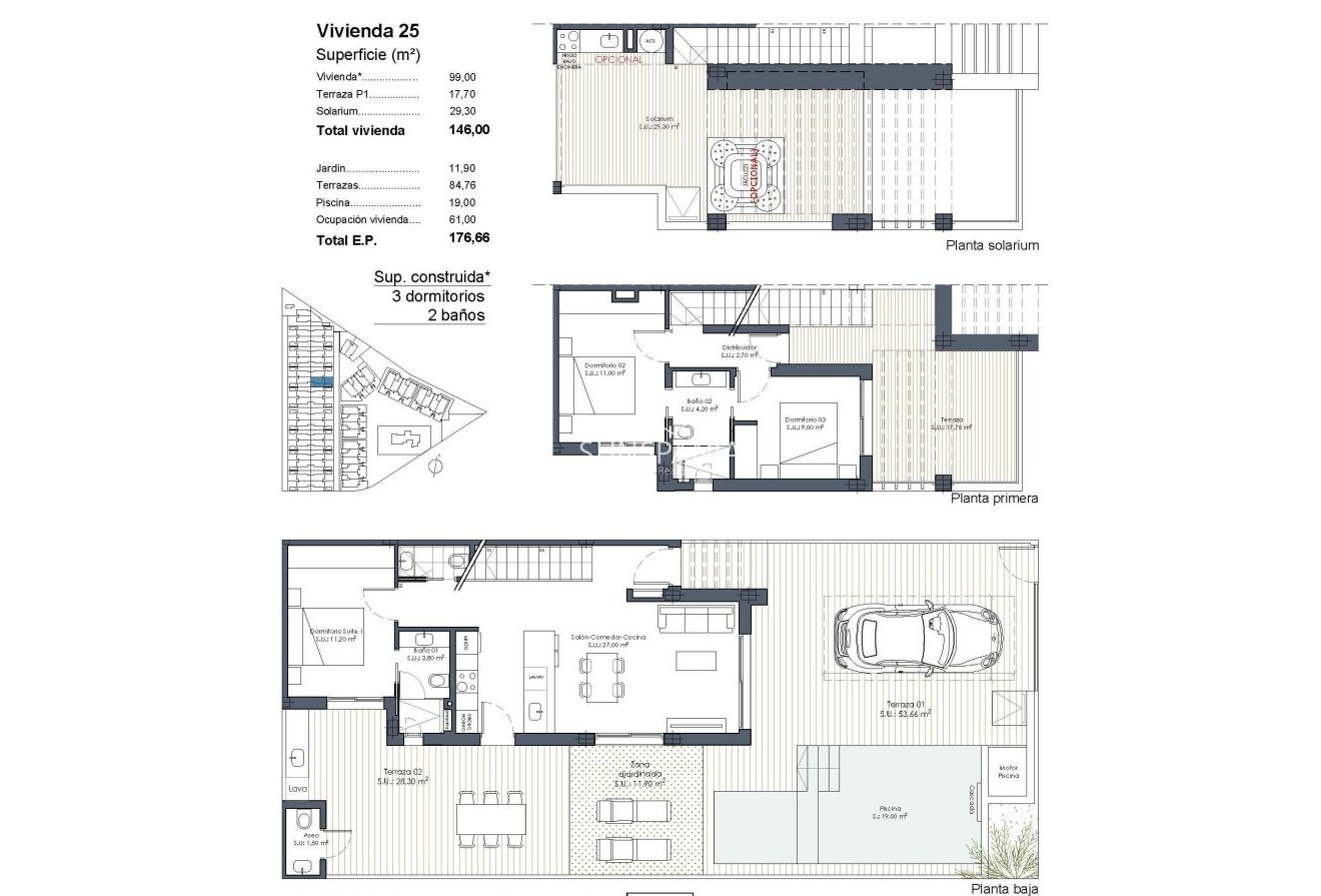 Obra nueva - Quad House -
Los Alcazares - Serena Golf