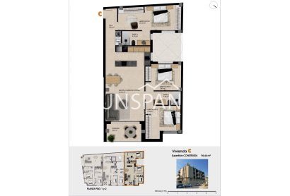 Obra nueva - Piso -
Catral - pueblo