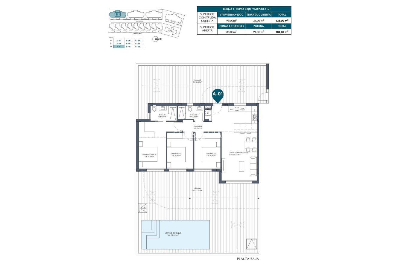 Obra nueva - Piso -
Los Alcazares - Serena Golf