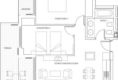 Obra nueva - Ático -
Vera - Puerto del Rey