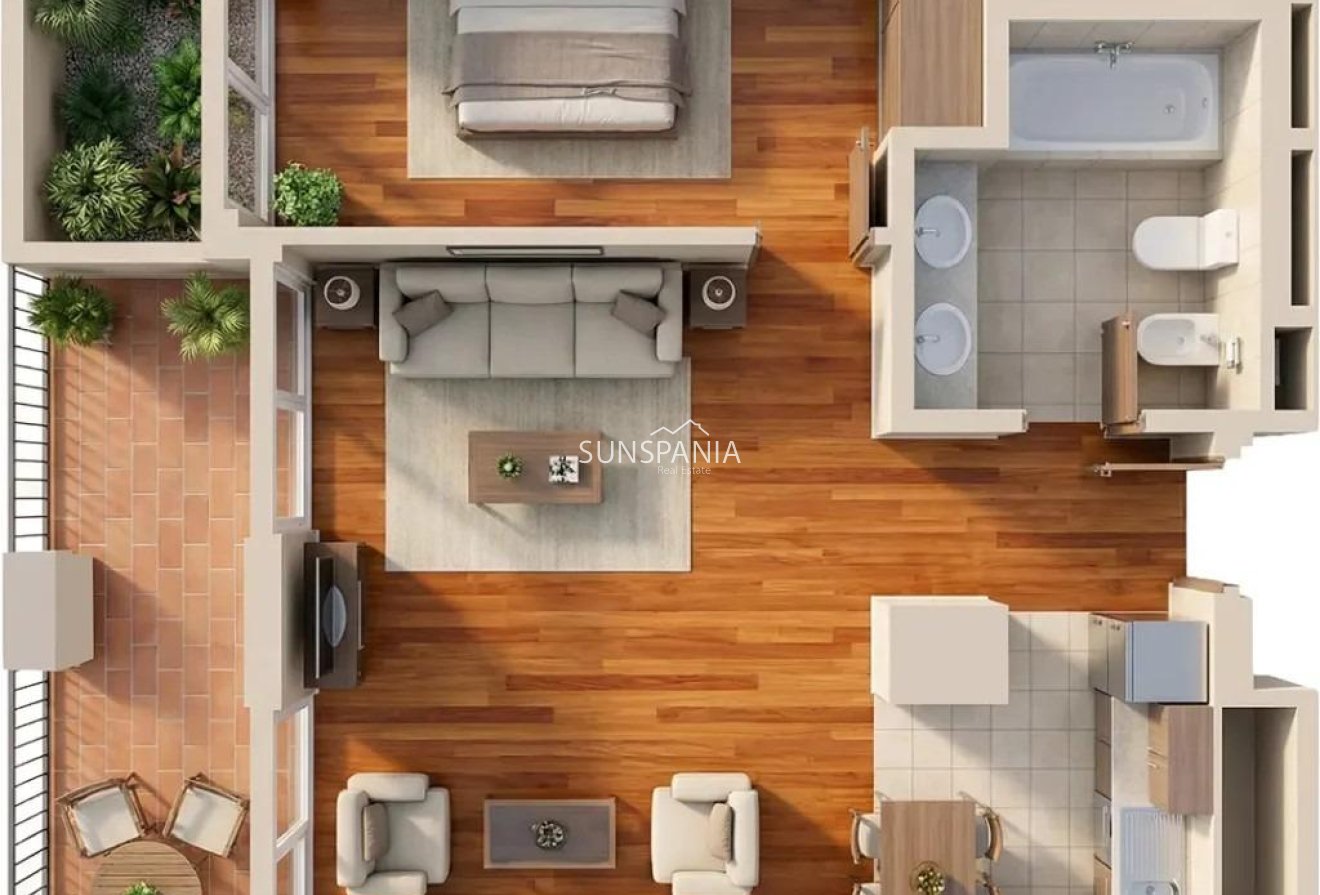 Obra nueva - Piso -
Vera - Puerto del Rey