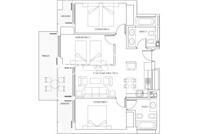 Obra nueva - Piso -
Vera - Puerto del Rey