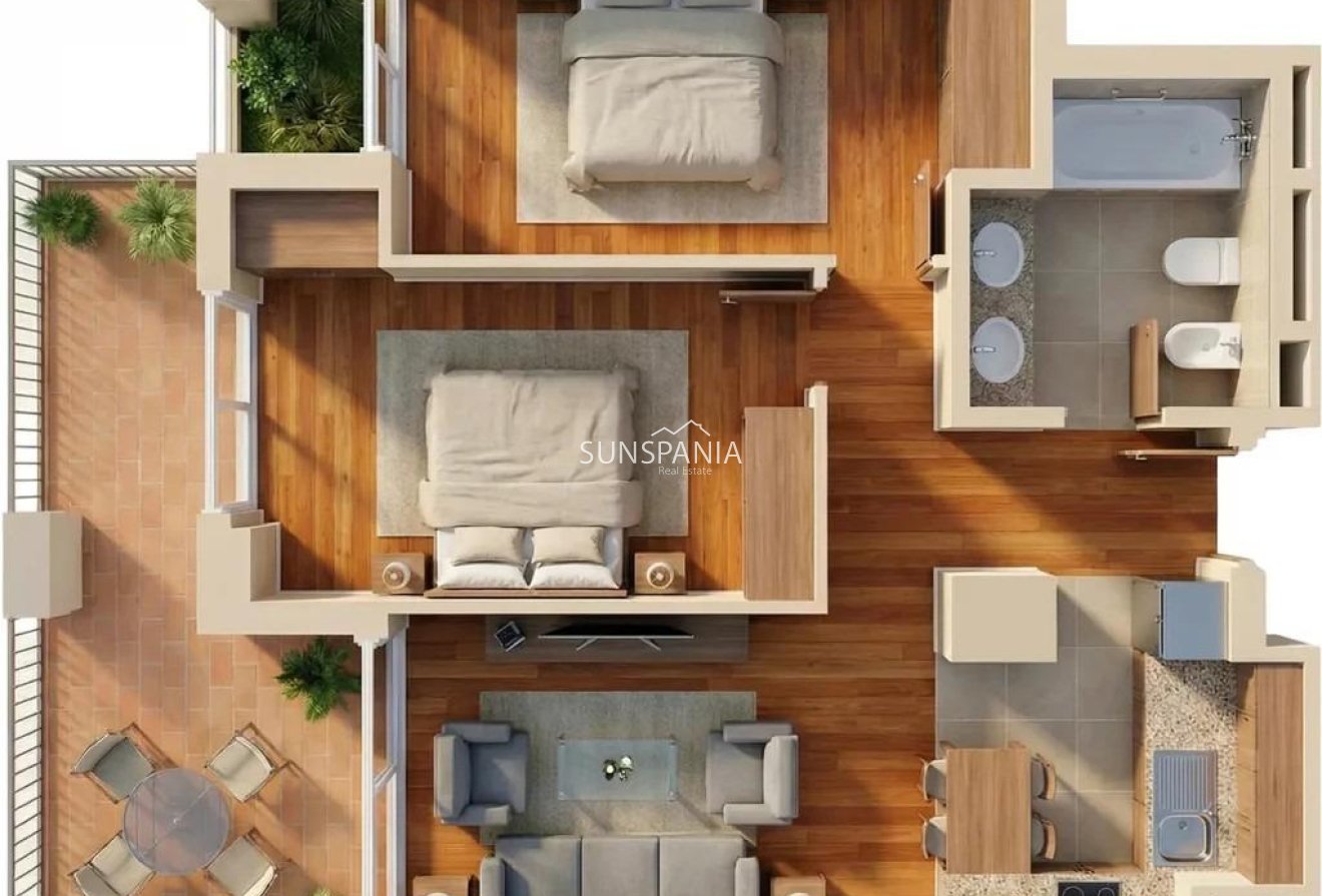 Obra nueva - Piso -
Vera - Puerto del Rey