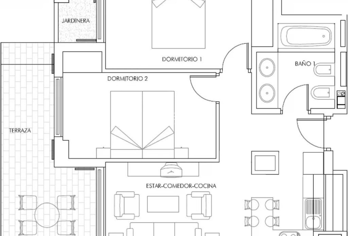 Obra nueva - Piso -
Vera - Puerto del Rey