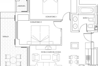 Obra nueva - Piso -
Vera - Puerto del Rey