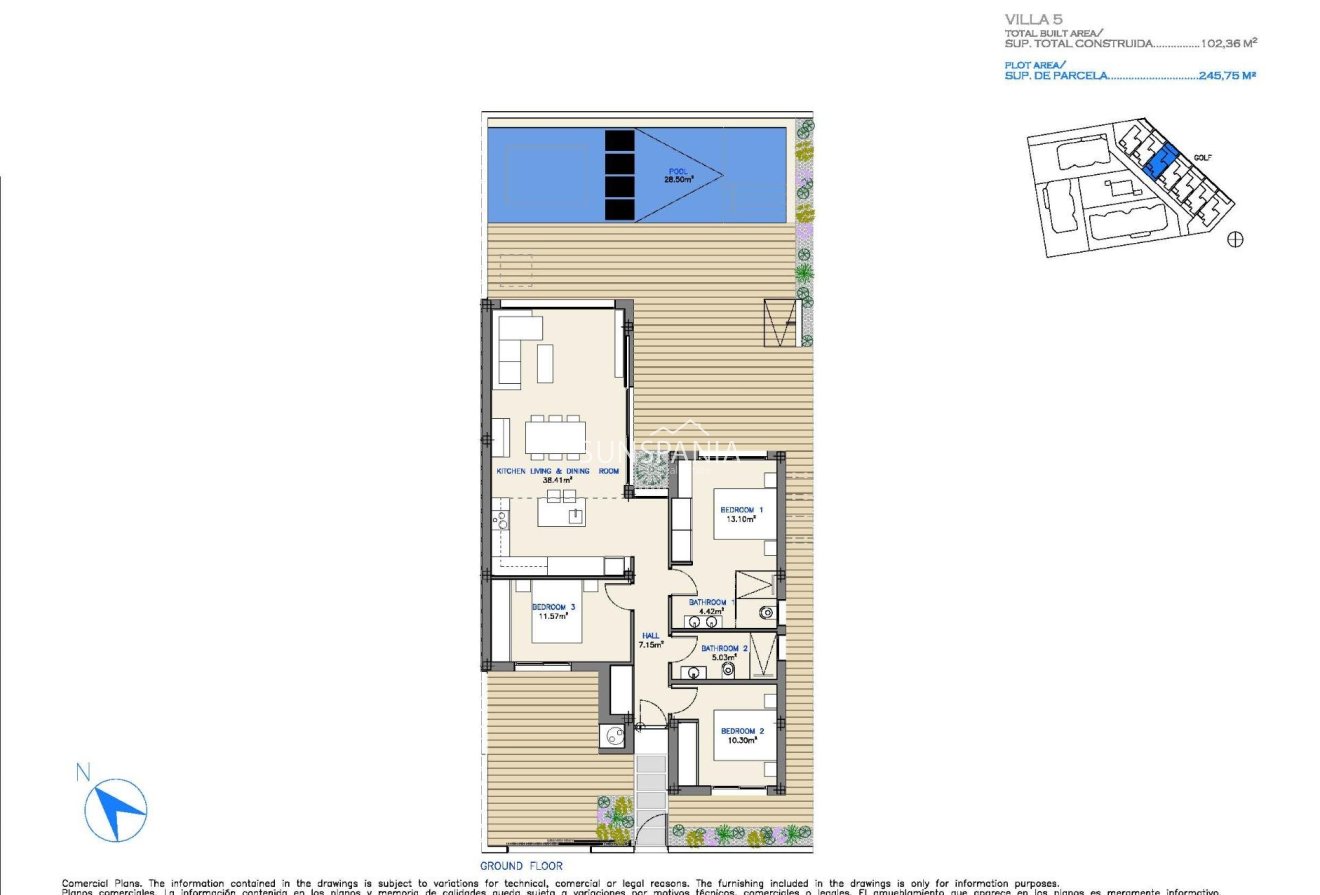 Obra nueva - Chalet -
Los Alcazares - Serena Golf