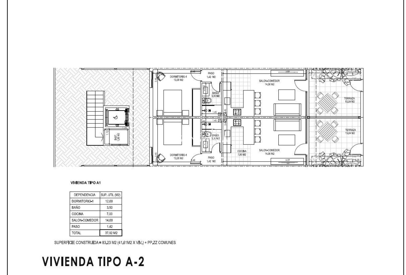 Obra nueva - Piso -
Vera - Vera Playa