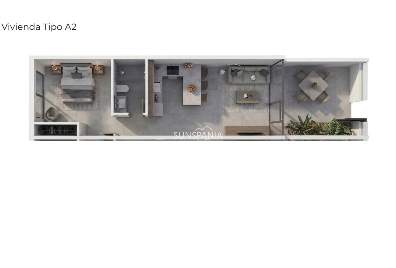 Obra nueva - Piso -
Vera - Vera Playa